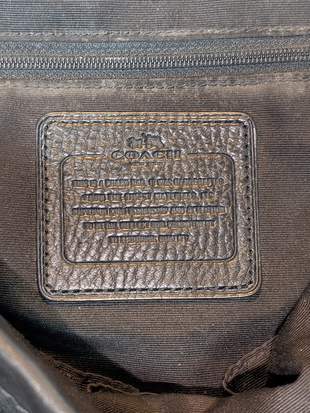Coach Black Leather Hobo Bag - Picture 8 of 14
